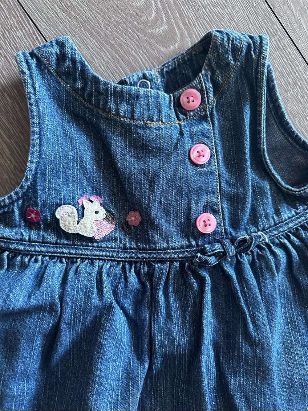 Gymboree Blue Denim Embroidered Toddler Dress